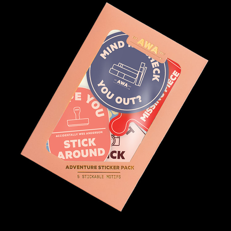 A sticker pack with various designs, including hearts and text, meant for Valentine's Day gifting. The packaging is pink with sticker motifs visible.