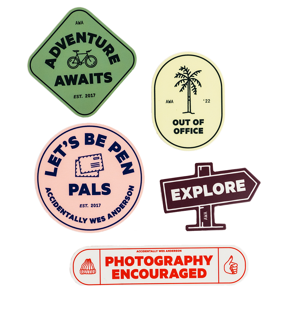 Tour Crew Sticker Adventure Sticker Pack #2 – AccidentallyWesAnderson